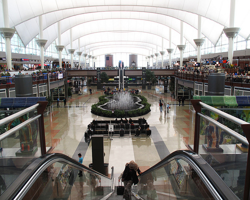 Inside Denver International Airport